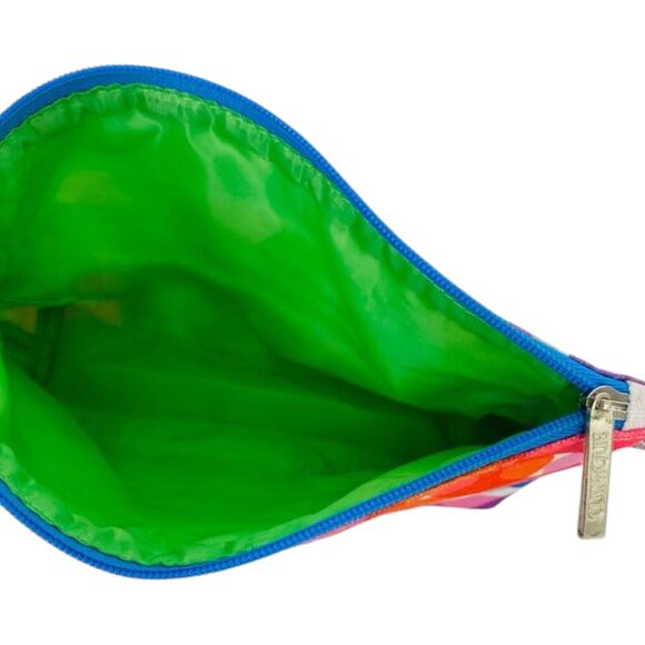 Clinique Cosmetic Make-up Toiletries Travel Pouch Case Zip Bag Retro Floral 3 pc - Picture 14 of 16